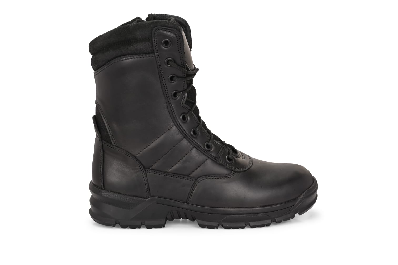 High Performance Black Side-Zip Boot