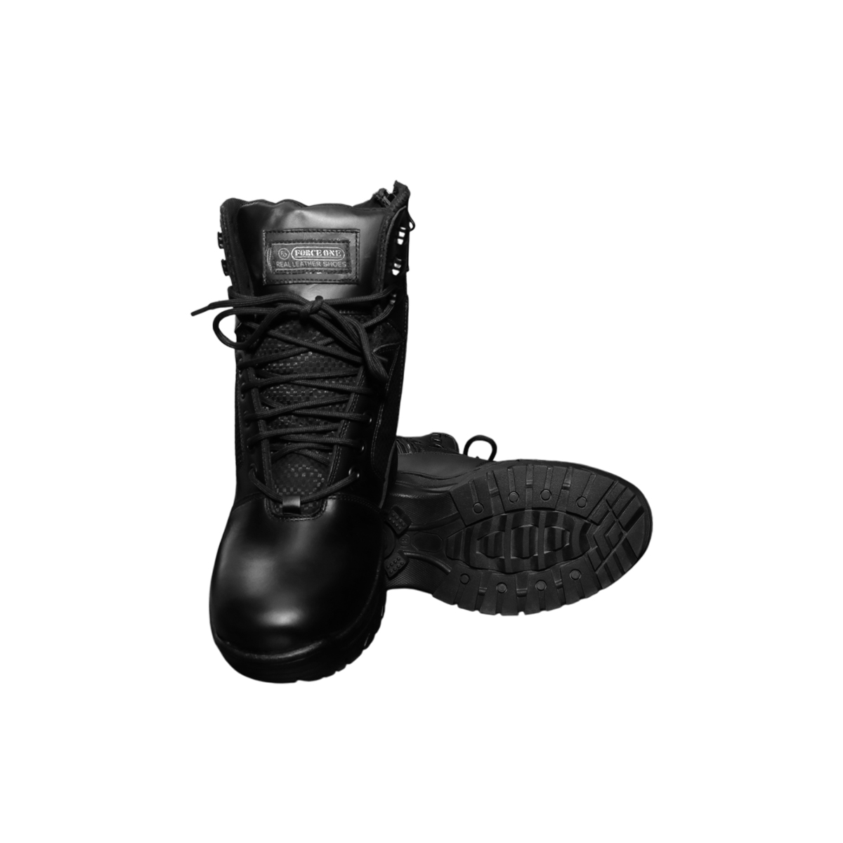 Black Suede Side-Zip Tactical Boots