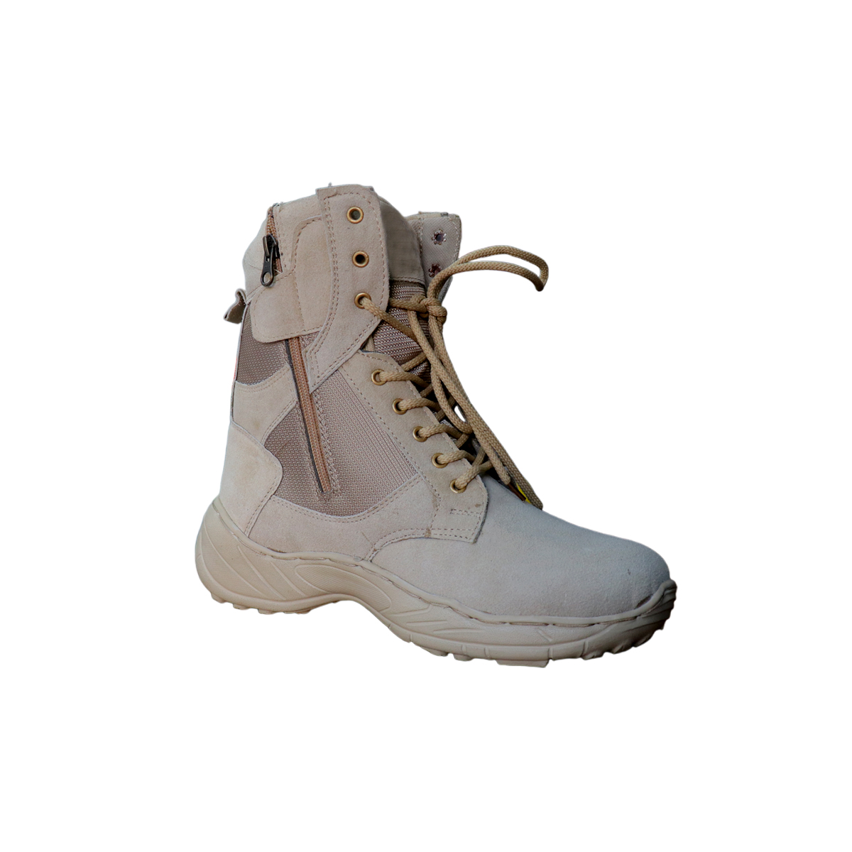Tan Suede Tactical Desert Boots