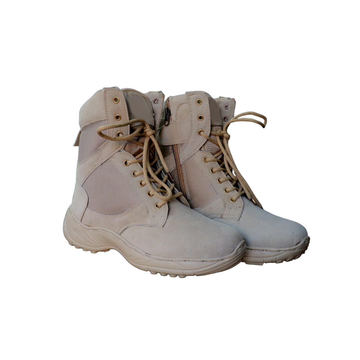 Tan Suede Tactical Desert Boots
