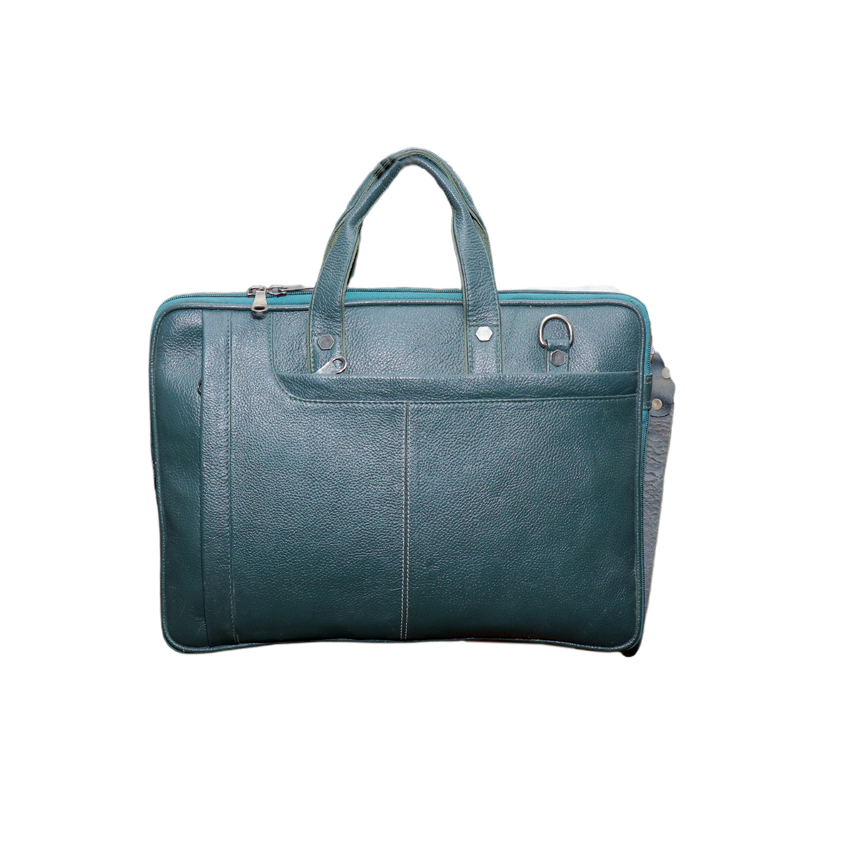 Green Low-Cut Leather Bag