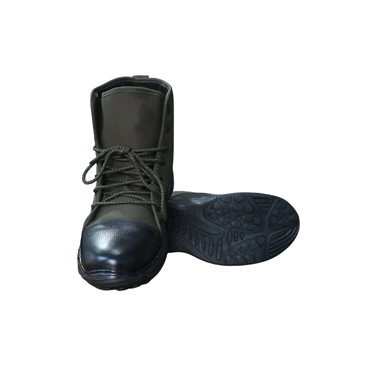 Olive Canvas Patrol Boots
